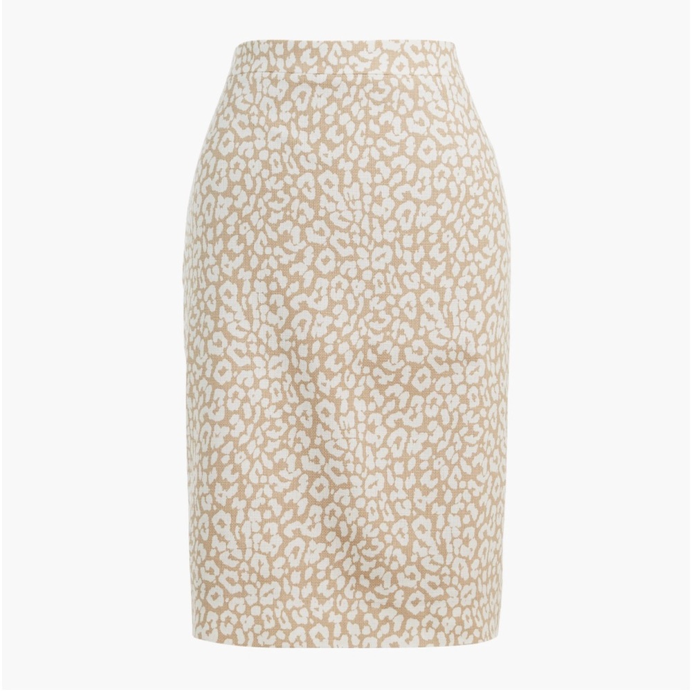 J.Crew Factory basket weave print pencil skirt